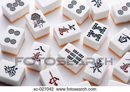 Stock Image - Mahjong tiles. Fotosearch
