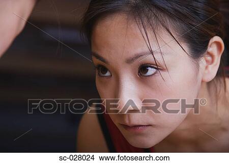 Picture - Wrestler Prepared to Fight. Fotosearch