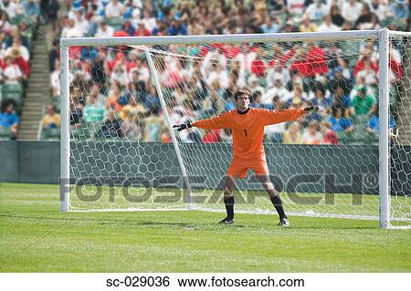 Stock Photograph - Goal Keeper. Fotosearch