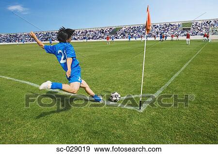 Stock Photo - Goal Kick. Fotosearch