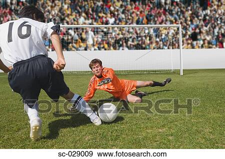 Keeper Protecting His Net View Large Photo Image Stock Photo - Keeper Protecting His Net. Fotosearch