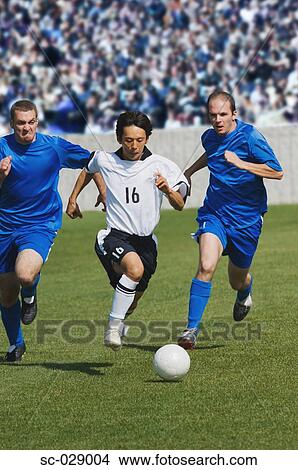 Picture - Opposition Splitting the Defence. Fotosearch