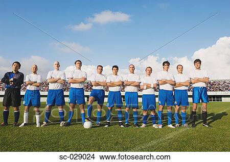 Picture - Portrait of Soccer Team. Fotosearch