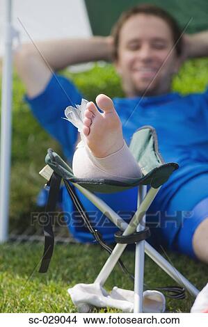 Soccer Player Icing His Foot View Large Photo Image Picture - Soccer Player Icing His Foot. Fotosearch