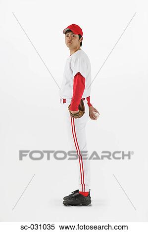 Stock Photography - Pitcher Holding Baseball. Fotosearch