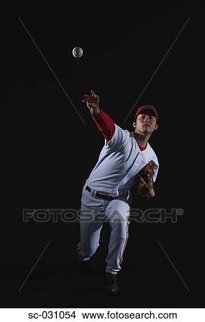 Pitcher Throwing Baseball View Large Photo Image Picture - Pitcher Throwing Baseball. Fotosearch