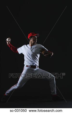 Pitcher Throwing Baseball View Large Photo Image Stock Image - Pitcher Throwing Baseball. Fotosearch