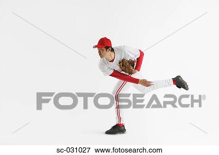 Pitcher Throwing Baseball View Large Photo Image Stock Photo - Pitcher Throwing Baseball. Fotosearch