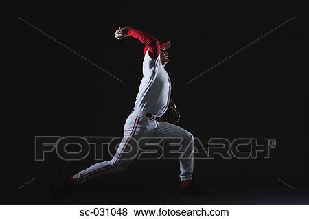 Pitcher Throwing Baseball View Large Photo Image Stock Photo - Pitcher Throwing Baseball. Fotosearch
