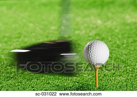 Stock Image - Teeing Off. Fotosearch
