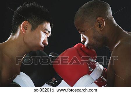 Stock Photography - Two boxers sparring. Fotosearch