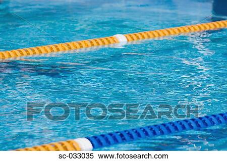 Stock Photography - Lanes in swimming pool. Fotosearch