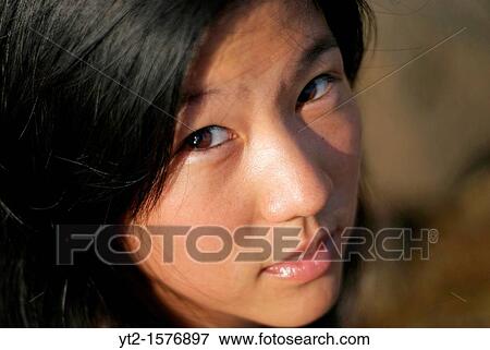 かわいい 若い アジア 女性 浜 写真館 イメージ館 Yt2 Fotosearch
