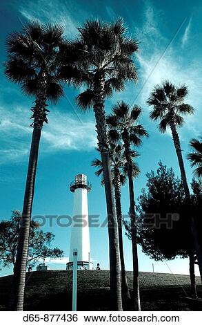 海岸線 村 灯台 ロングビーチ カリフォルニア アメリカ 画像コレクション D65 Fotosearch