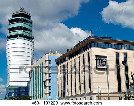 -Control Tower- Airport Wien (Austria). View Large Photo Image Stock Photo - -Control Tower- Airport Wien (Austria).. Fotosearch