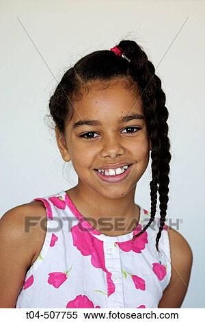 10-year-old biracial girl smiling View Large Photo Image Stock Photography - 10-year-old biracial girl smiling. Fotosearch