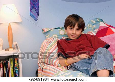 Picture - 10 year old boy. Fotosearch