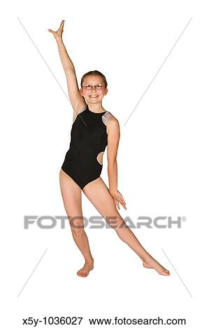 10 year old caucasian girl in gymnastics poses View Large Photo Image Stock Photo - 10 year old caucasian girl in gymnastics poses. Fotosearch