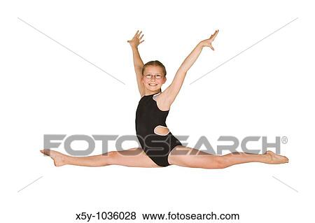10 year old caucasian girl in gymnastics poses View Large Photo Image Stock Photo - 10 year old caucasian girl in gymnastics poses. Fotosearch