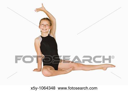 10 year old caucasian girl in gymnastics poses View Large Photo Image Stock Photo - 10 year old caucasian girl in gymnastics poses. Fotosearch