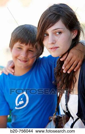 11 and 20 year old siblings View Large Photo Image Picture - 11 and 20 year old siblings. Fotosearch