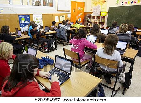11 year old pupils using laptop computers, 5? de ESO, Ikastola Zurriola, San Sebastian, Guipuzcoa, Basque Country, Spain View Large Photo Image Stock Photo - 11 year old pupils using laptop computers, 5? de ESO, Ikastola Zurriola, San Sebastian, Guipuzcoa, Basque Country, Spain. Fotosearch