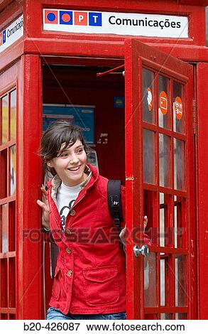 16 year old girl in phone booth, Porto. Portugal View Large Photo Image Stock Photo - 16 year old girl in phone booth, Porto. Portugal. Fotosearch