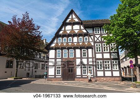 16th century former sexton house in Hoexter, North Rhine-Westphalia, Germany, Europe View Large Photo Image Stock Image - 16th century former sexton house in Hoexter, North Rhine-Westphalia, Germany, Europe. Fotosearch