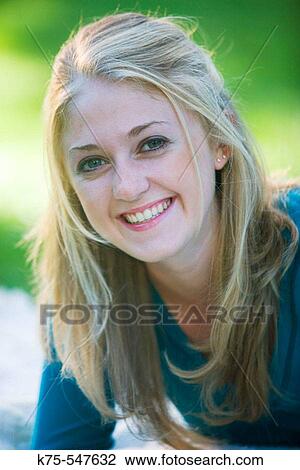 17 year old Caucasian blonde teenager smiling View Large Photo Image Stock Image - 17 year old Caucasian blonde teenager smiling. Fotosearch
