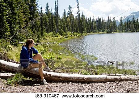 17 year old girl by Summit Lake, Waterton Lakes National Park, Alberta, Canada View Large Photo Image Stock Photo - 17 year old girl by Summit Lake, Waterton Lakes National Park, Alberta, Canada. Fotosearch
