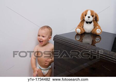 Stock Image - 18 month old boy. Fotosearch
