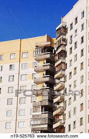 Stock Image - 1980's apartment buildings, Moscow. Russia. Fotosearch