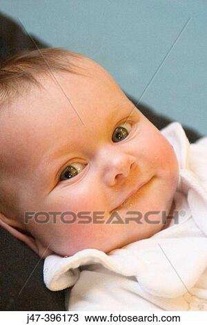 2 month old baby girl smiling, headshot View Large Photo Image Stock Image - 2 month old baby girl smiling, headshot. Fotosearch