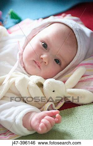 2 month old baby in bonnet View Large Photo Image Stock Photograph - 2 month old baby in bonnet. Fotosearch