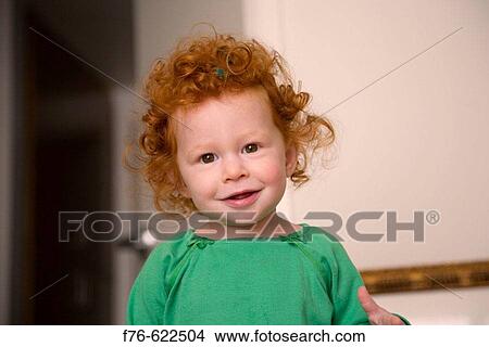 Picture - 2 year old red headed girl.. Fotosearch