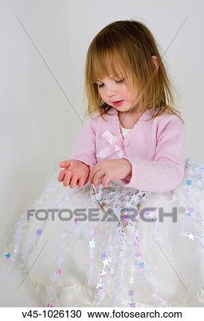 2 years old girl dressed as a star princess. View Large Photo Image Stock Image - 2 years old girl dressed as a star princess.. Fotosearch