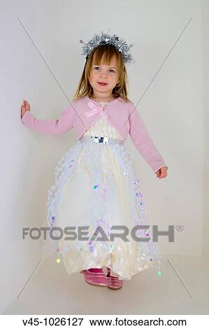 2 years old girl dressed as a star princess. View Large Photo Image Stock Photo - 2 years old girl dressed as a star princess.. Fotosearch