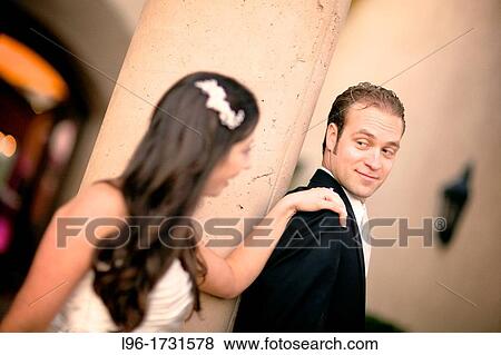 20-30, caucasian, bride & groom, wedding View Large Photo Image Stock Photo - 20-30, caucasian, bride & groom, wedding. Fotosearch