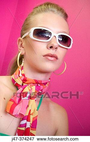 21 year old girl, bright scarf and big hoop earings View Large Photo Image Stock Photo - 21 year old girl, bright scarf and big hoop earings. Fotosearch