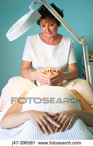 21 year old woman having a facial at the beauty therapy salon View Large Photo Image Stock Image - 21 year old woman having a facial at the beauty therapy salon. Fotosearch
