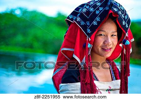 23 year old woman wearing a Lao traditional Yao wedding Gown. Bride: Many Lao. View Large Photo Image Stock Photography - 23 year old woman wearing a Lao traditional Yao wedding Gown. Bride: Many Lao.. Fotosearch