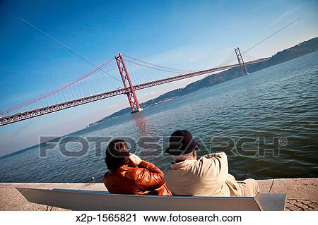 25th April Bridge in Tagus river, Lisbon, Portugal View Large Photo Image Stock Image - 25th April Bridge in Tagus river, Lisbon, Portugal. Fotosearch