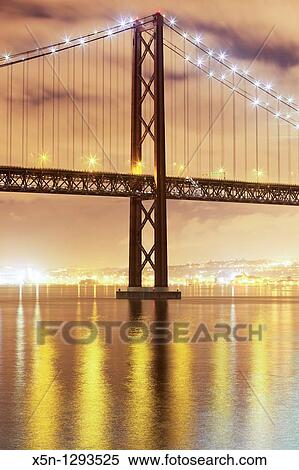 Stock Photography - 25th April Bridge, Lisbon, Portugal. Fotosearch
