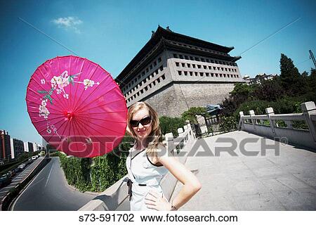 27 year old woman in Southeast Tower. Beijing. China. View Large Photo Image Stock Image - 27 year old woman in Southeast Tower. Beijing. China.. Fotosearch