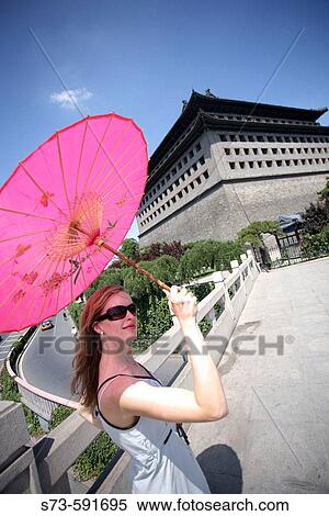 27 year old woman in Southeast Tower. Beijing. China. View Large Photo Image Stock Photography - 27 year old woman in Southeast Tower. Beijing. China.. Fotosearch
