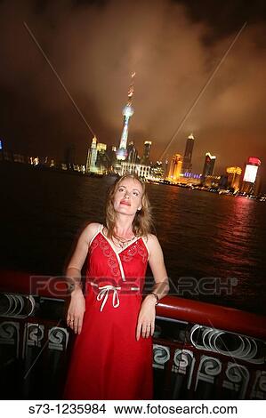 27 year old woman poses in Shanghai. China View Large Photo Image Picture - 27 year old woman poses in Shanghai. China. Fotosearch