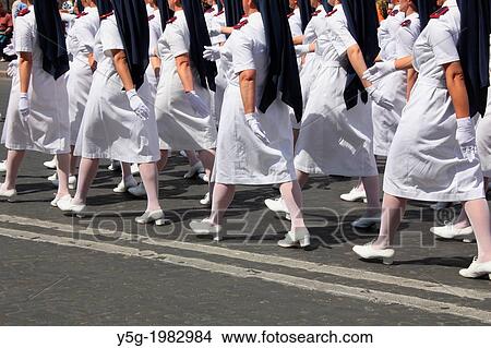 2nd June 2013 - Red Cross nurses marching past the Theatre of Marcellus at the Italian Republic Day parade in rome italy. View Large Photo Image Picture - 2nd June 2013 - Red Cross nurses marching past the Theatre of Marcellus at the Italian Republic Day parade in rome italy.. Fotosearch