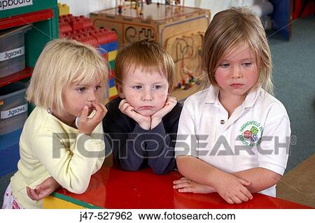 3, 3-4 year old children standing together at nursery View Large Photo Image Stock Image - 3, 3-4 year old children standing together at nursery. Fotosearch
