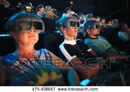 3-D Movie audience View Large Photo Image Stock Photo - 3-D Movie audience. Fotosearch