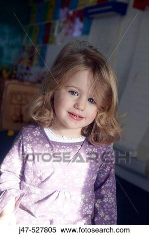 3 year old girl withblonde hair, smiling into camera, at nursery View Large Photo Image Stock Photography - 3 year old girl withblonde hair, smiling into camera, at nursery. Fotosearch